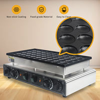 Machine à Poffertjes et Pancakes Électrique Professionnelle 1800W Antiadhésive 220V 50 Trous