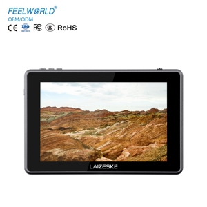 Moniteur de terrain LAIZESKE L7S 7 pouces 2200 nit ultra lumineux IPS LCD pour 3G-SDI, compatible DSLR, streaming USB-OBS, usine OEM/ODM - Product Image 1