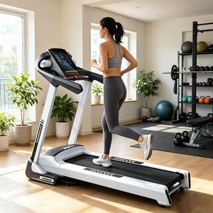 <span class=keywords><strong>Tapis</strong></span> roulant électrique <span class=keywords><strong>pliable</strong></span> avec écran tactile, moteur 4.0HP, inclinaison automatique, vitesse 1.0-20KM, capacité 160kg pour la maison et l'<span class=keywords><strong>appartement</strong></span> - Product Image 5