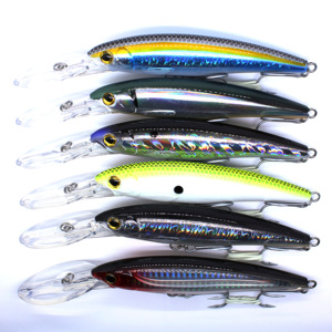 Big Game Fighter 120mm 140mm 160mm 200mm Plongée 5m-10m Flotteur Traîne Crankbait Minnow <span class=keywords><strong>Leurre</strong></span> 1PC Fil Leurres De Pêche En Eau Salée - Product Image 5