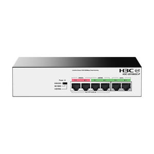 Commutateur PoE H3C US106GC-P 4 ports Gigabit 65W 30W par port longue portée pour caméra IP CCTV - Product Image 1