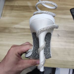 New Arrival Sandalias De Tacon Open Toe Ankle Wrap Stiletto Fashion High Heels for Women 2025 - Product Image 4