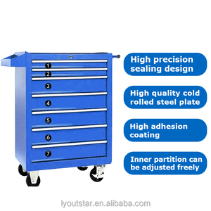 Heavy-Duty Steel Tool Cabinet with Lockable Doors & Adjustable <b>Shelves</b> for Industrial Workshop Garage Storage - Product Image 1