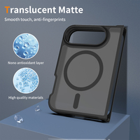 Coque de protection fine anti-chute avec anneau magnétique, charge sans fil, cadre amovible bicolore et rabat pliable pour iPhone 18 Duo