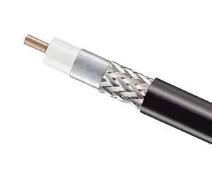 Câble coaxial Premium Gaotong SYWV-75-5 75 Ohms, isolé en mousse PE, conducteur en cuivre sans oxygène, gaine en PVC - Product Image 2