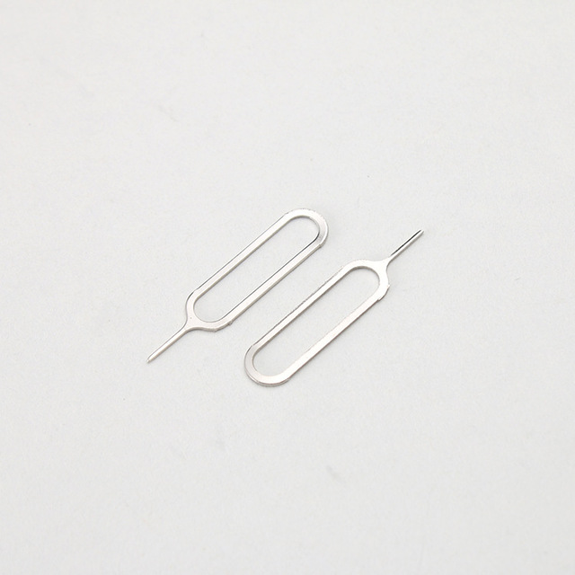 OEM Mini Stainless Steel Retrieve SIM Card Ejector Tool Needle Sim Card Pin for Sumsung Mobile Phone