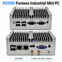 Mini PC Industrial sin Ventilador Intel N2930, DDR3L 1333MHZ, Máx. 8G, HDMI1.2, VGA 1080P 60HZ, SATA2.0, BIOS, Linux, Windows 10/11, Tamaño Compacto