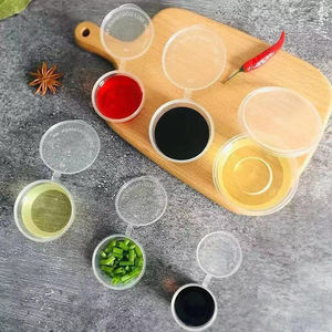 1oz-4ozTasse à sauce à emporter en plastique, récipient de stockage à trempage PP pour <span class=keywords><strong>micro</strong></span>-ondes avec couvercle pour les plats à emporter, tasse à condiments jetable - Product Image 2