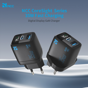 Chargeur NCC CD-0402 EU 35W GaN USB + TYPE-C avec affichage numérique, chargeur double rapide et sûr (noir) - Product Image 4