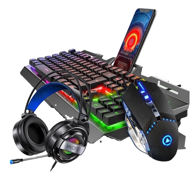 Gaming Keyboard and Mouse Set RGB Backlight Computer Game Keyboard Gaming Gamer Mouse Combos V2 Wired Mechanical Keyboard