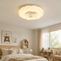 Lampu Kipas Angin Plafon Nordic Bubble Modern Minimalis Bentuk Awan untuk Kamar Tidur, Ruang Tamu, dan Kamar Anak