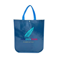 Vente en gros Sacs à provisions en tissu réutilisables à coins incurvés personnalisés avec impression écologique TNT Sac non tissé promotionnel avec logo