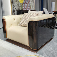 Italienische Luxus moderne Sofas 3 2 1 für Home Sectional 7-Sitzer Couch Sofa Set Wohnzimmer möbel Leder Chesterfield Sofa