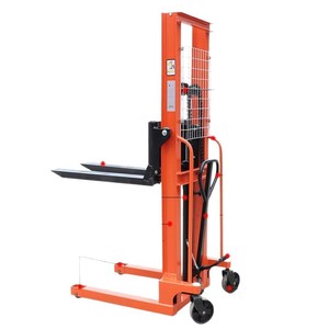 Apilador Manual Hidráulico de Manivela y Pedal, 2 Toneladas/1 Tonelada, Carretilla Elevadora para Almacén, Neumáticos de 180x50mm, Placa de Acero de 6mm - Product Image 5