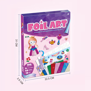 Stiker Gambar perlengkapan seni DIY kreatif mainan perjalanan permainan warna-warni seni Foil kerajinan untuk anak-anak - Product Image 1