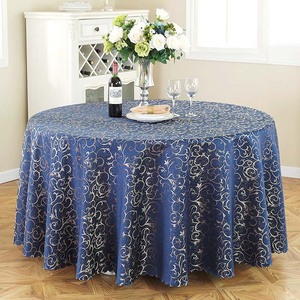 Jacquard Damask <strong>Table</strong> <strong>Cloth</strong> in Polyester Embroidered Floral Pattern for Home Use Woven Technique for Wedding Parties - Product Image 3