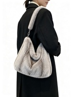 Sac fourre-tout d'hiver en fausse fourrure de vison Zeyu pour femme, sac à bandoulière doux et moelleux, sac à main en fausse fourrure écologique ODM/OEM
