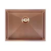 Évier de cuisine encastré Nano Black Undermount Slip Top en acier inoxydable 304 de petite taille