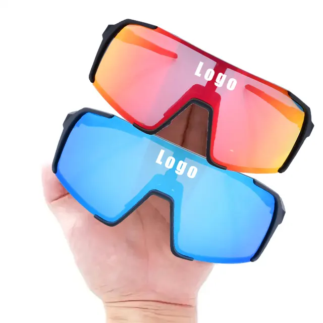 Occhiali da sole polarizzati logo Custom Brand design custom in plastica all'aperto occhiali da sole sportivi donna uomo occhiali da sole