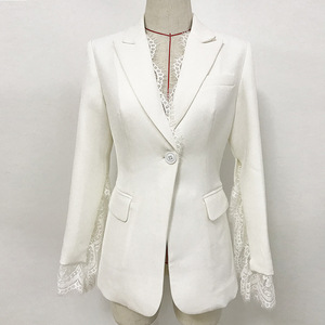 سترة فاخرة للحفلات للنساء ملابس النادي بزر واحد على طراز V-neck كوري ضيق مناسب جاكيت رسمي ملابس خارجية - Product Image 3