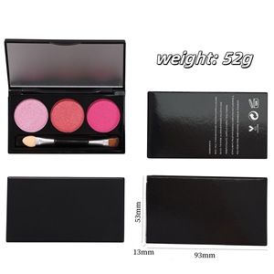 Oem Chất lượng cao <span class=keywords><strong>3</strong></span> màu ánh sáng lung linh sắc tố nhãn hiệu riêng Eye Shadow Palette Matte Vegan <span class=keywords><strong>Eyeshadow</strong></span> - Product Image 6