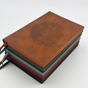 Cổ Điển A5 Da Tạp Chí Máy Tính Xách Tay Với Sư Tử Dập Nổi Mềm Bìa Tròn Cạnh Với An Toàn Ràng Buộc Và Ribbon Bookmark - Product Image 1