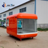 Petit stand de marché nocturne, kiosque mobile pour en-cas, kiosque alimentaire pliable, table en acier inoxydable, chariot commercial, chariot alimentaire