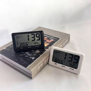 <span class=keywords><strong>Thermomètre</strong></span> hygromètre numérique intelligent ultra-fin en plastique avec alarme pour bureau et maison - Product Image 5