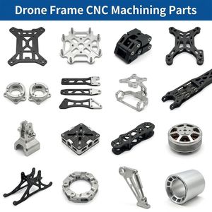 5-Axis CNC Milling Drone Frame Carbon Fiber Aluminum Quadcopter Center Plate Precision Machining UAV Parts