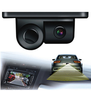 Caméra de recul 2 en 1 pour voiture, HD 720P CVBS, étanche, avec capteur de stationnement radar, caméra de recul pour voiture - Product Image 1
