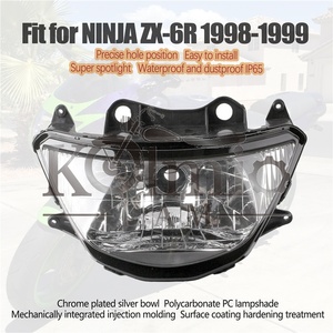 Faro delantero de motocicleta para <span class=keywords><strong>Kawasaki</strong></span> Ninja <span class=keywords><strong>ZX6R</strong></span> ZX9R, faro delantero de motocicleta, 1998-<span class=keywords><strong>1999</strong></span>, para <span class=keywords><strong>Kawasaki</strong></span> Ninja, ZX 6R, 6R, 9R - Product Image 2