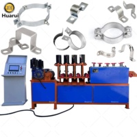 Machine automatique de fabrication de pinces CNC, machine à cintrer les tôles métalliques pour pinces à boucles, machine à fabriquer des pinces pour tuyaux avec fonctions de poinçonnage et de cintrage