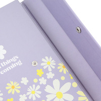 Carnet de planification personnalisé à couverture rigide, 3 volets, spirale, avec fermeture à bouton-pression, intercalaires, organisateur quotidien et hebdomadaire, journal