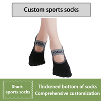 Chaussettes individuelles à cinq doigts avec grip, cadeau pour femme, idéales pour la course, le Pilates, le yoga, la danse, en coton haute performance