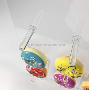Acrílico Donut Pared <span class=keywords><strong>Soporte</strong></span> de exhibición en la mesa de cristal claro hecho a mano porta Donut - Product Image 4