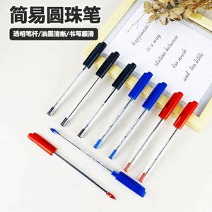 Bolígrafo de Plástico Transparente Simple y Económico, Tipo Bala, 1.0 mm, de Secado Rápido, No Borrable, con Logotipo Personalizado, para Oficina y Escuela - Product Image 4