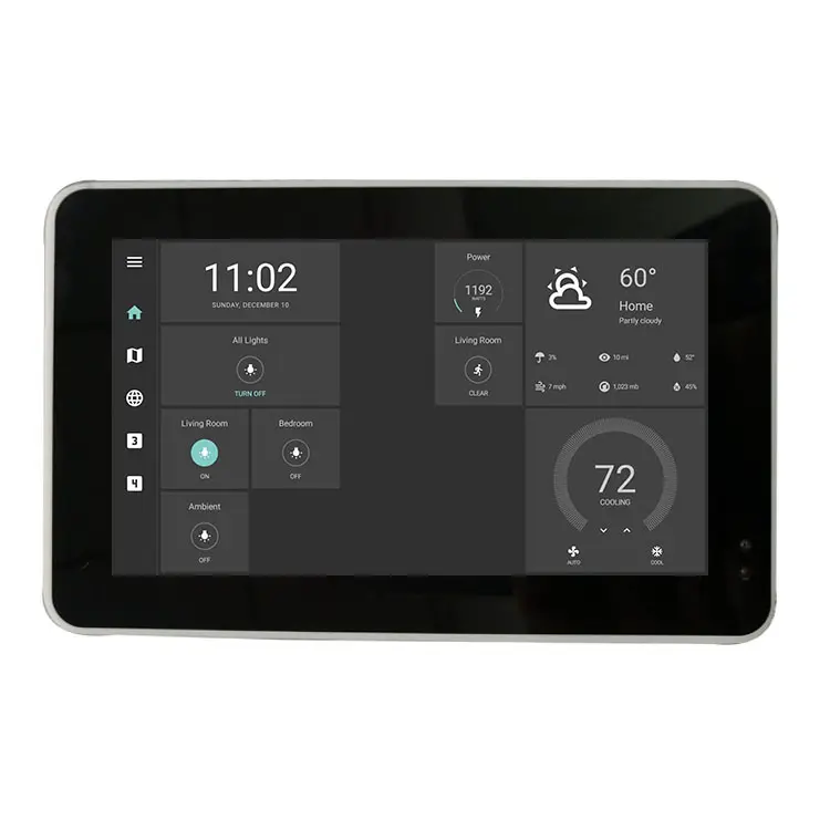 5 Inch Flush Mount In Wall Android Screen POE Tablet