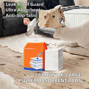 Tapis d'apprentissage pour animaux de compagnie ultra absorbants à 5 couches, tapis anti-fuites pour chiots, tapis d'apprentissage jetables pour chiens et chats, en vrac - Product Image 5