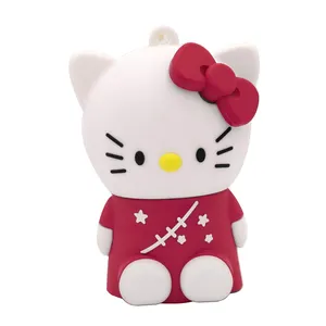 2020 New Arrival Customized Design PVC Hello Kitty  power bank 2600mAh Portable Charger Power Bank For IOS Android Phones