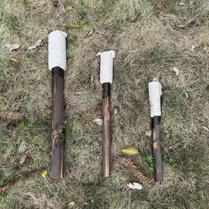New Arrival Wax Torch Natural Wooden Rope 50 Minute Burning <strong>Firelighter</strong> for Camping Picnics Christmas New Year Paraffin - Product Image 2