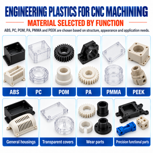 Pièces en plastique ABS PA PP PC PMMA usinées CNC sur mesure, boîtiers en plastique pour robots et drones, services de prototypage rapide, fournisseur - Product Image 2