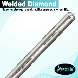 Ksserts Diamond Dresser Single Point 1/2 In X 6 In pour meuleuse à banc, forme cylindrique, construction collée - Product Image 6