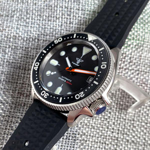 Tandorio <strong>SKX</strong> Mod 37mm NH35 Mechanical Watch Men Small Women Wristwatch Orange Hand Waterproof Sport Steel Swim Clock <strong>Vintage</strong> - Product Image 5
