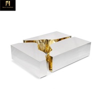 Table basse en bois de style minimaliste nordique à double tiroir grande capacité Table basse de designer italien