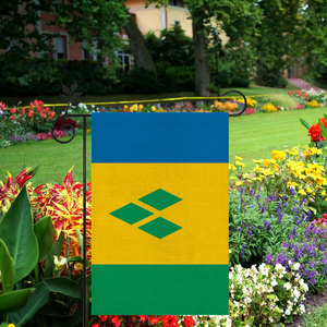 Drapeau de Saint-<span class=keywords><strong>Vincent</strong></span> et les Grenadines en lin d'extérieur de haute qualité 12 * 18In Plus de styles au choix - Product Image 2