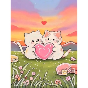 30x40cm 5D DIY Pearl Painting Kit with Wooden <b>Frame</b> & Oil <b>Canvas</b> Round Beads Eco-Friendly Animal Art (Wholesale) - Product Image 2
