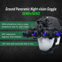 Lunettes de vision nocturne MHNV GPNVG-18 à 4 tubes, vision panoramique au sol, image Gen2, compatible avec le boîtier de dispositif de vision nocturne MX-10160 de qualité militaire