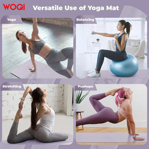 Esterilla de yoga Woqi de 6 mm de grosor, EVA color lavanda púrpura, antideslizante, plegable, para ejercicios en casa y gimnasio. - Product Image 2