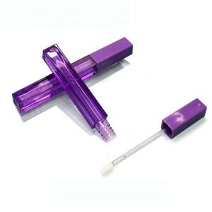 4ml square <b>Lip</b> Gloss Tubes Eco Friendly clear <b>Lip</b> <b>Balm</b> Lipgloss Tubes <b>Container</b> 4.5ml Purple <b>Lip</b> Gloss Empty Tubes - Product Image 1