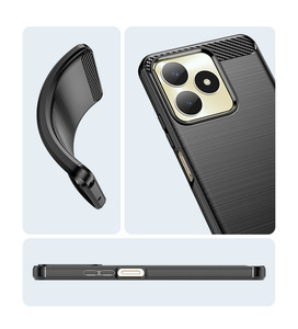 Fibra de carbono de calidad HQ para <span class=keywords><strong>Nokia</strong></span> C110 C300 C12 C12 + C32 G22, funda protectora de silicona TPU Original a prueba de golpes - Product Image 6